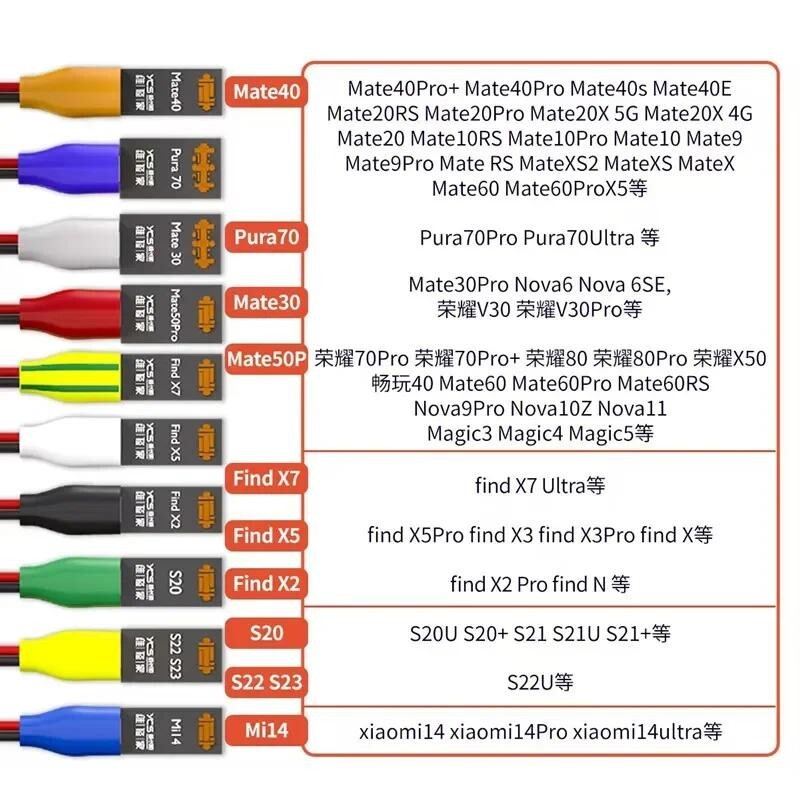 YCS D02 D01 Smart Power Cord Power On Charger Detection Cable Phone Battery Test gallery