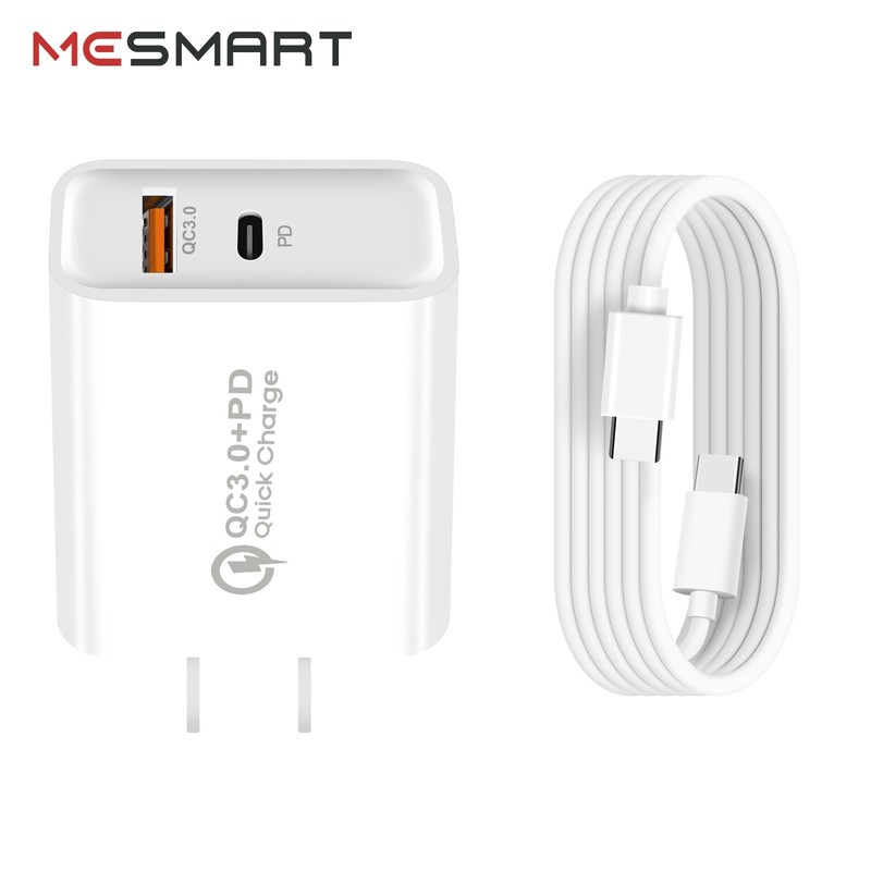 Mesmart For Samsung Galaxy A16 A15 A35 A55 Fast PD/USB A+C Wall Charger+1M Cable