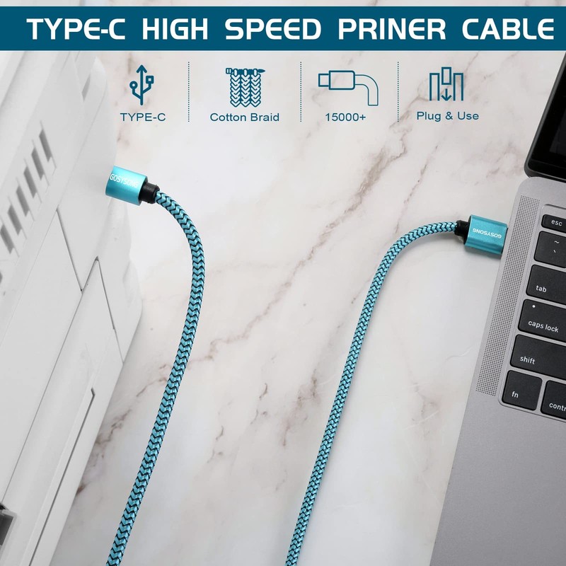 50ft Active USB C to B Printer Cable with Printer, Scanner, Fax, Piano,Midi K... gallery