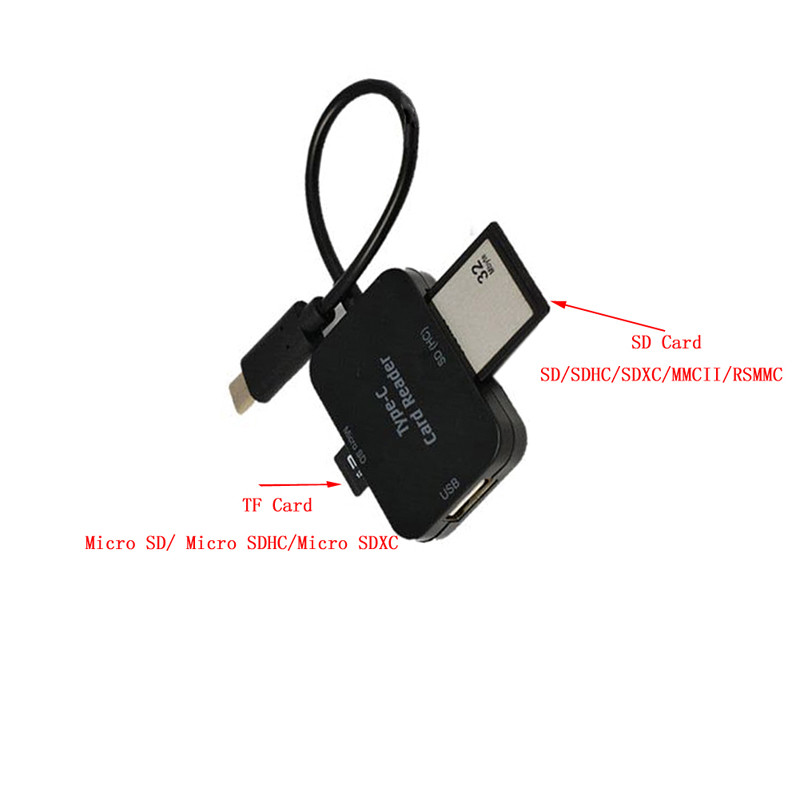 USB Type-C Card Reader SD MicroSD TF OTG HUB For Pixel 7 Pro 6a 6 4A 5A 5 Google gallery