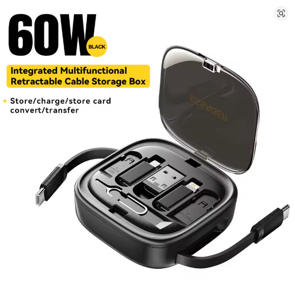 Essager 60W Fast Charge USB To Type C Micro Cable Mini Multifunctional Travel gallery