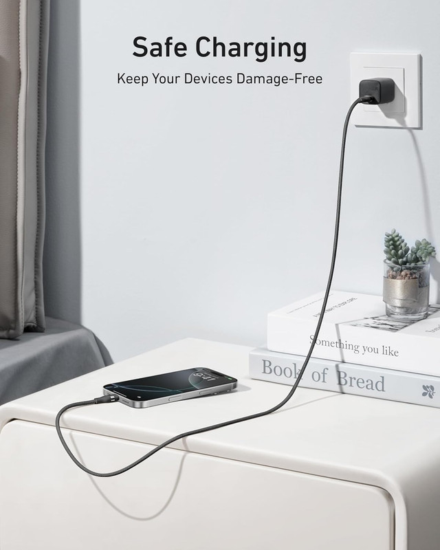 Nano USB C Cable, 240W Flexible Multi-Color Braided Cord, Fast Charging Type C C gallery