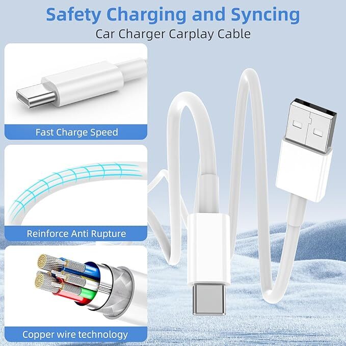 IPhone17 16 15 Pro Max USB-A Cable Fast Charger Type C Charging Data lot Cord gallery
