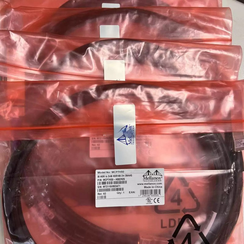 NEW For Mellanox MCP7H50-H002R26 Passive Copper Hybrid Cable IB HDR 2 meter gallery