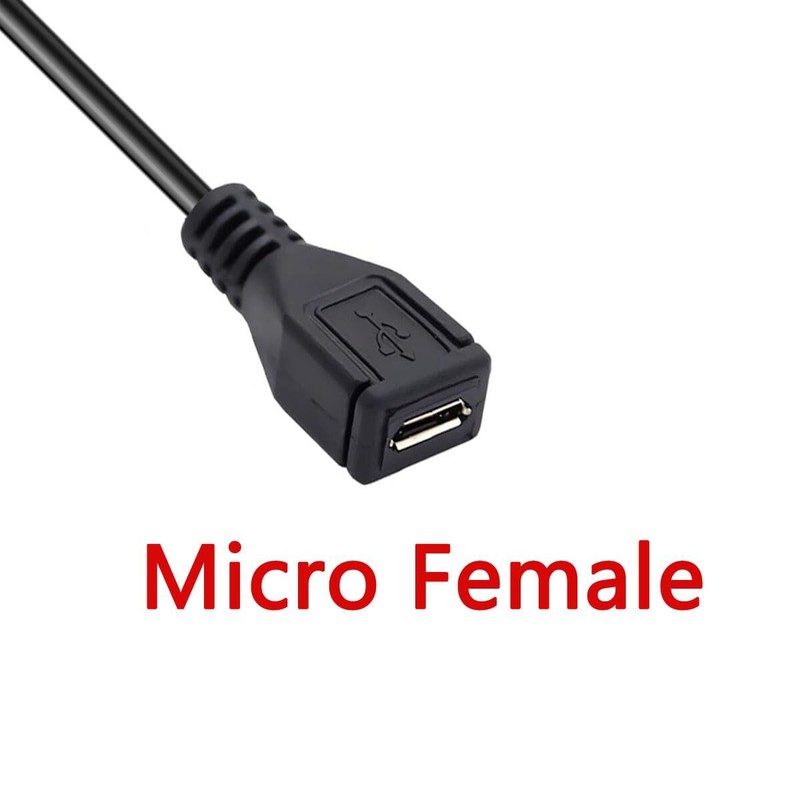 90 Degree Micro USB to Type C Cable Male to Female OTG Adapter USB C Straight gallery
