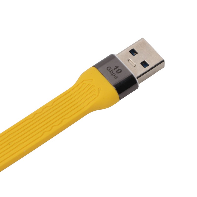 Short USB A to USB C Cable Portable Small FPC Flexible Cable PD 100w 5A 10Gbps gallery