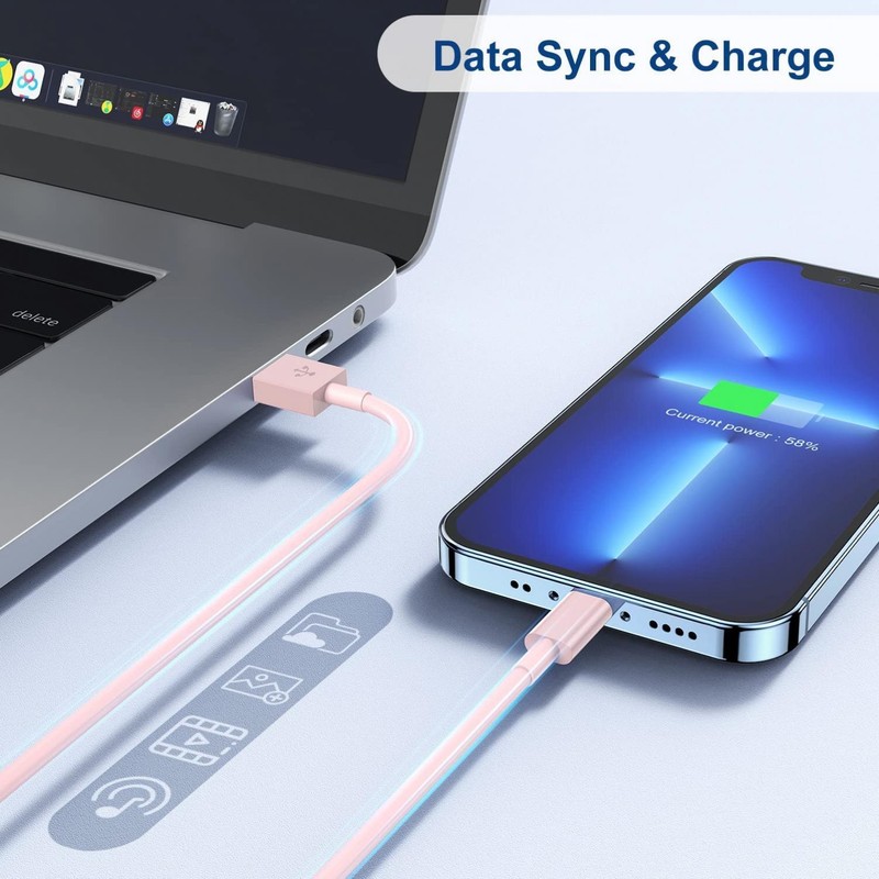 For iPhone XS 5 6 7 8 XR 6FT LONG USB CABLE CHARGER CORD POWER WIRE FAST CHARGE gallery