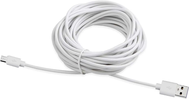 4Pack 25Ft Security Camera Micro USB Extension Cable Compatible for Wyze Cam Pan gallery