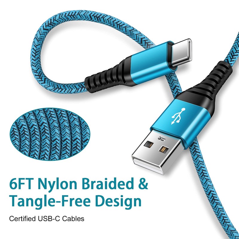 Charger Cord Fast Charging USB Cable Android Charger Cables 6FT 2Pack for Sam... gallery