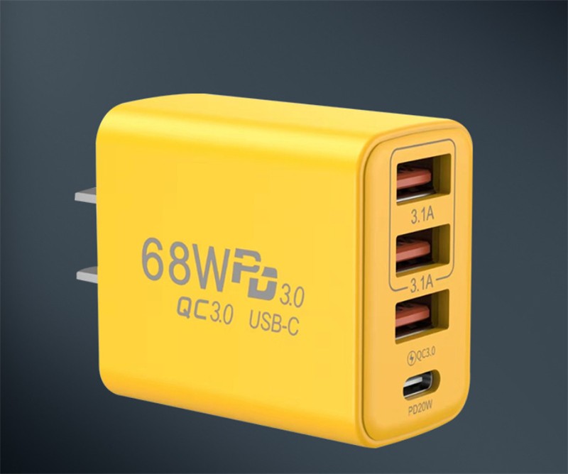 68W Super Fast Charging USB Type C Wall Charger For Samsung iPhone Android Phone gallery