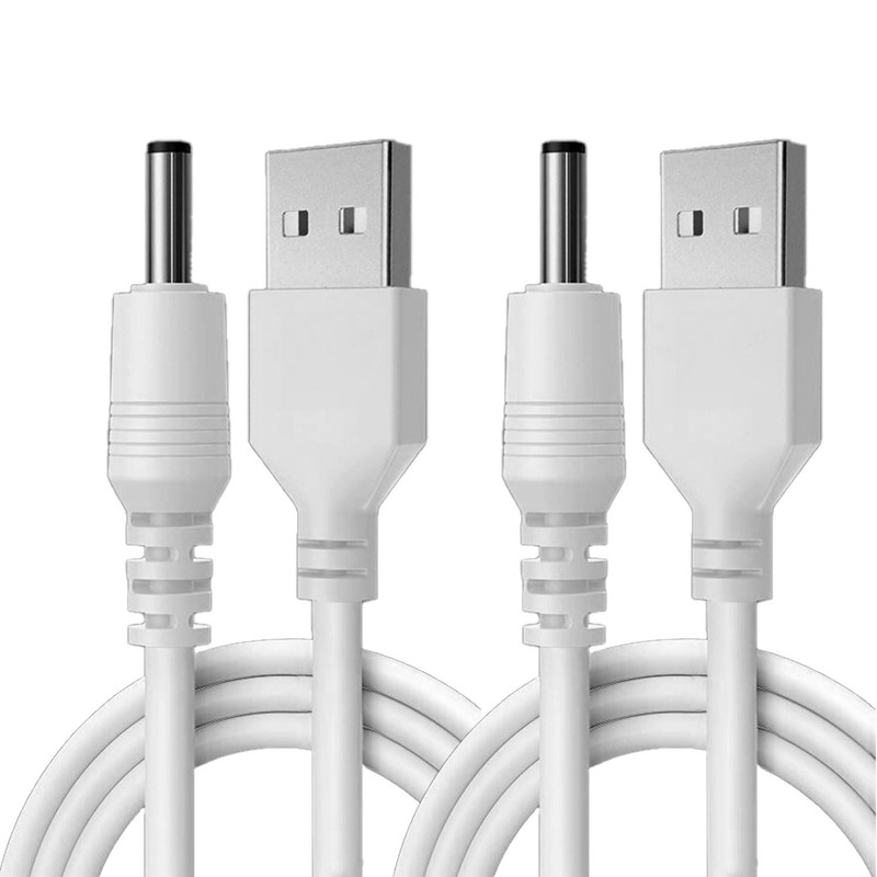 [2 Pack] 3.3FT Cable for Hydrogen Water Generator Bottle, USB A to DC 3.5mm B…