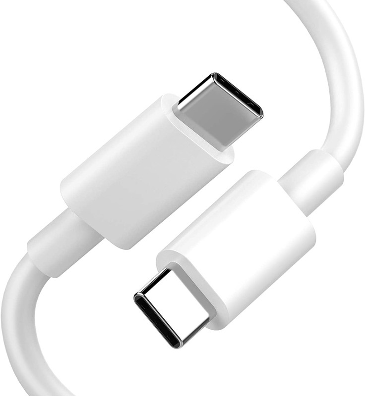 Fast Charging C to C 5V 3A 60w Sync Data Cable White 1M/2M USB 6 Pack