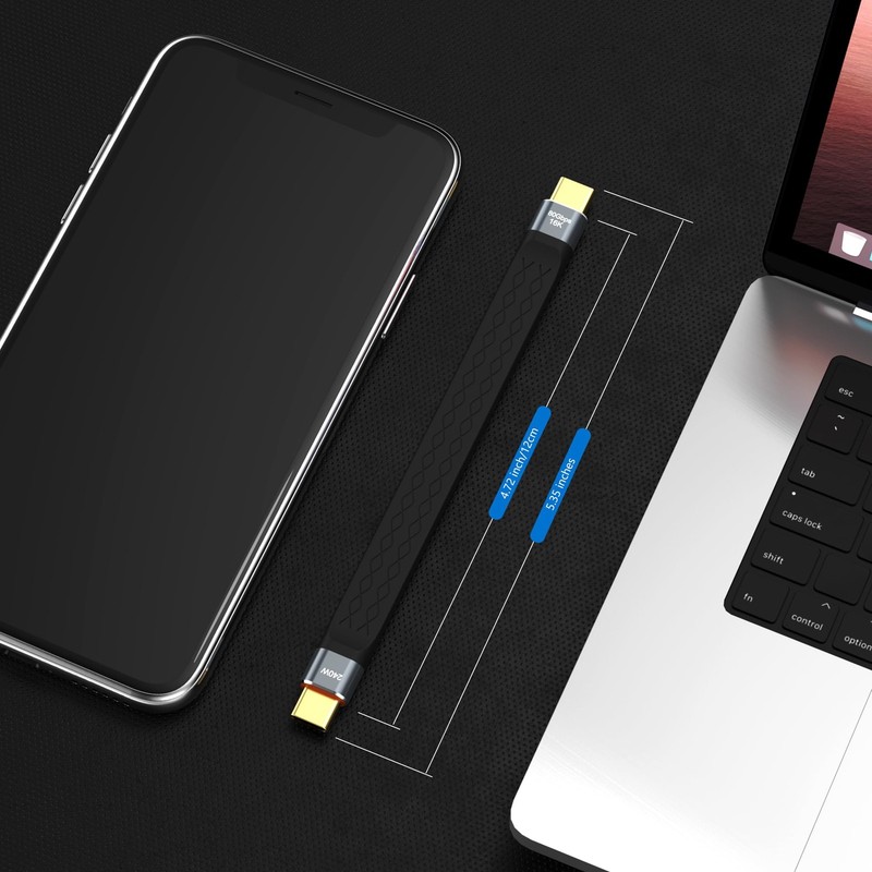 Thunderbolt 5 80Gbps 2pcs/Lot USB 4 Extension 12CM Flat Short Data Transmissi... gallery