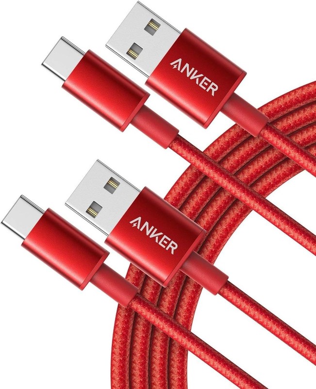 USB Type C Cable Anker 2-Pack 6 Ft Premium Nylon USB-C to USB-A Fast Charging gallery