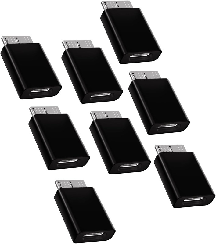 USB C Adapter 8 Pack Micro B to USB C, Type C Female to Micro B Male Cable Adapt