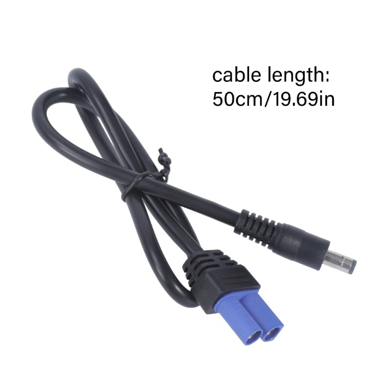 Emergency Starter Wire EC5 Female To DC5525 Male 50cm 180W For Automotive Power gallery
