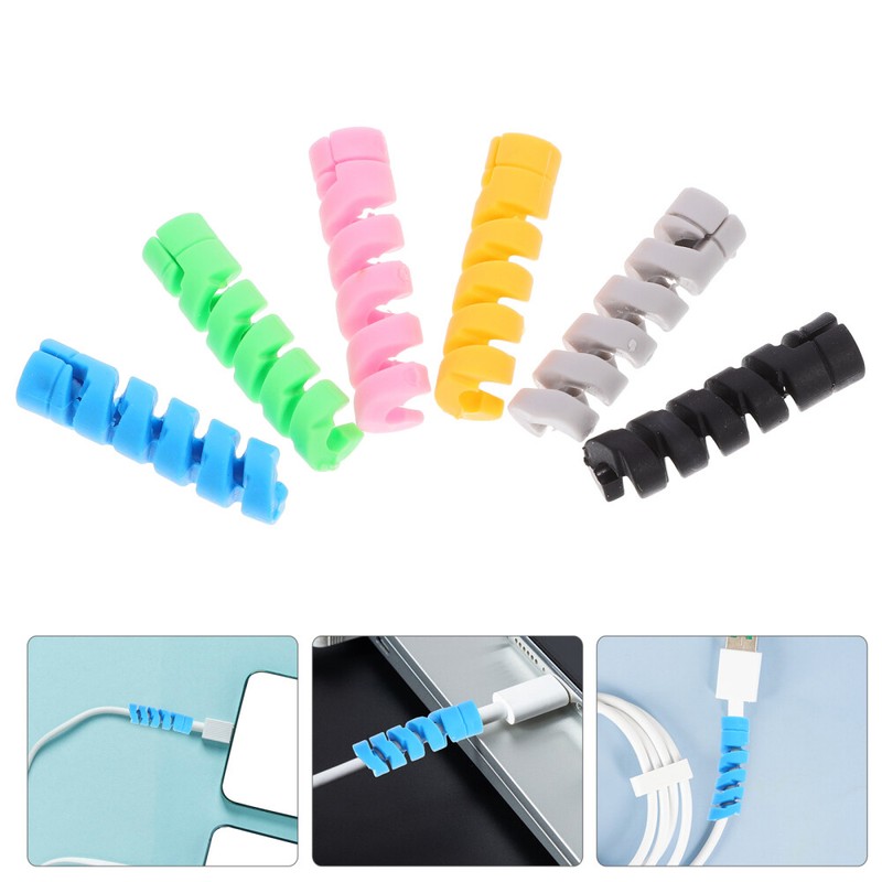 30pcs Charger Cable Saver Flexible Cord Protector Silicone Cable Wire Protector