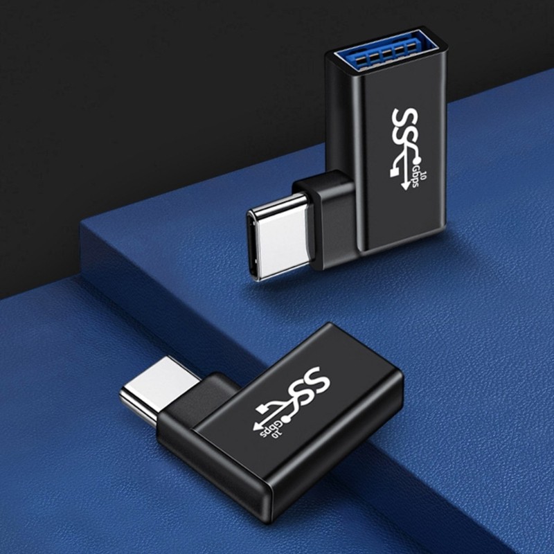 Portable Type C to USB Charging Connector 90 Degree Elbow Designings for Car Use gallery