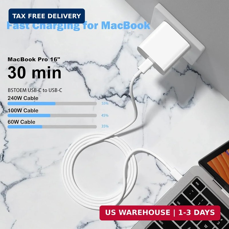 2Pack for Apple USB C to USB C Charging Cable 3ft 60W,Type C to Type C Fast Char gallery
