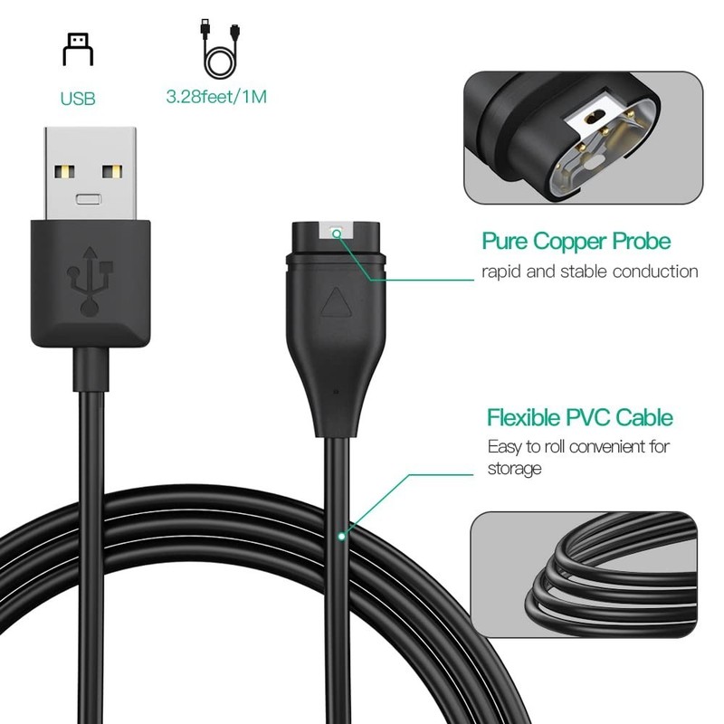 Efficient 3-Pack Garmin USB Charger Cable - Fast Charging for Active Lifestyles gallery