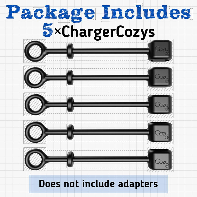 [5-Pack] Charging Cable Keeper/Adapter Tether/Holder, Compatible with Apple Penc gallery