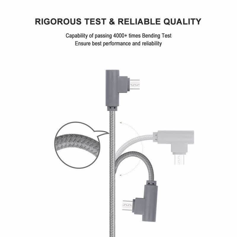 10x 6FT 90 Degree Angle Type USB-C to USB-A Fast Charger Cable Charging Cord gallery