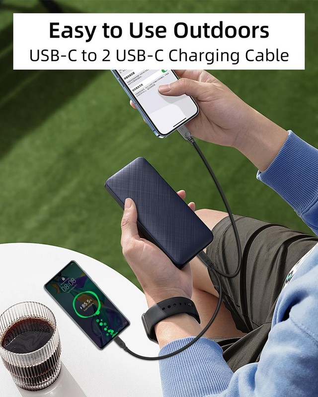 2 in 1 Multi Micro USB Splitter Short Charge Cable,USB to 2 Micro USB Connect... gallery