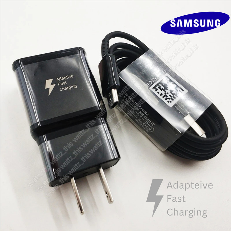 Adapter Fast Charger Type C With Phone Charging Cable For Samsung Galaxy Android