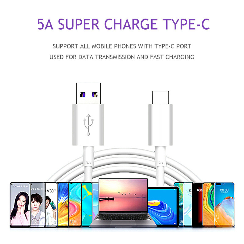5A Type C USB Heavy Duty Universal Charging Charger Data Cable Lead For Samsung gallery