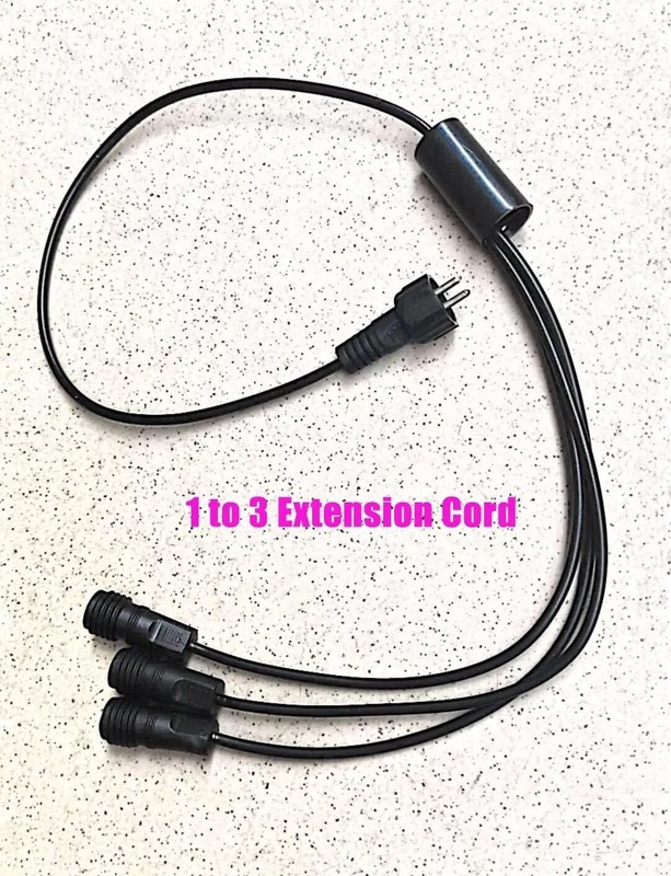 12V Aquarium 3Way Quick Connect Pond Landscape Light Splitter 60cm Cable Wire gallery