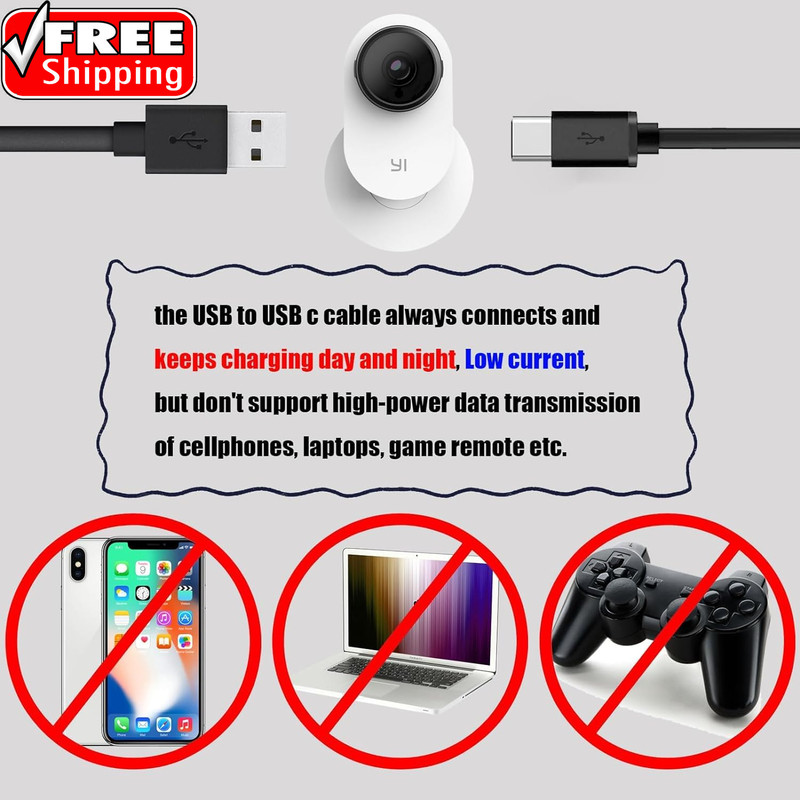 USB C Extension Cable 25 FT for Outdoor Camera, Waterproof Charger Cord gallery