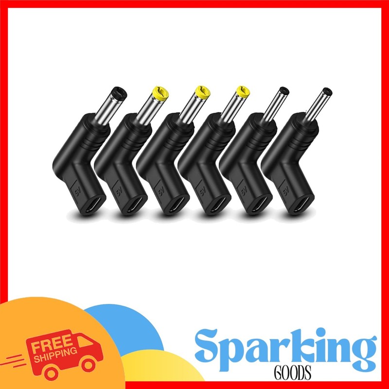 Fast Charging USB C to DC Adapter – 6 Different Output Sizes, Portable & Durable