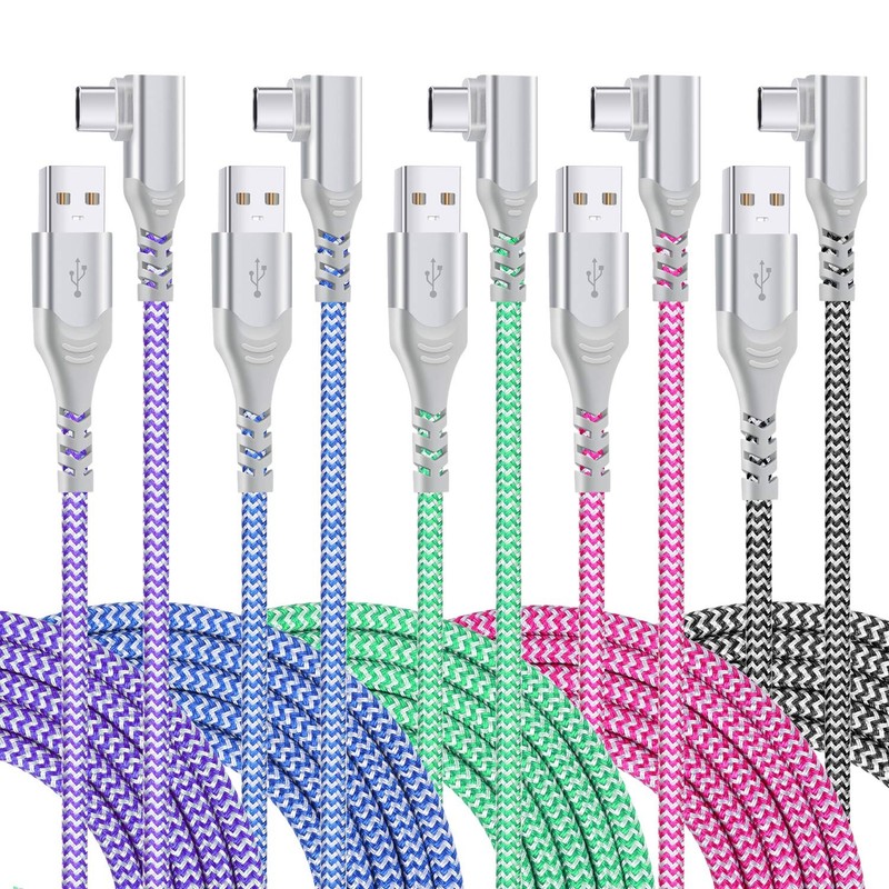 USB Cable,USB to USB Cable 10ft Fast Charging, 5Pack Nylon Braided Charger Ca…