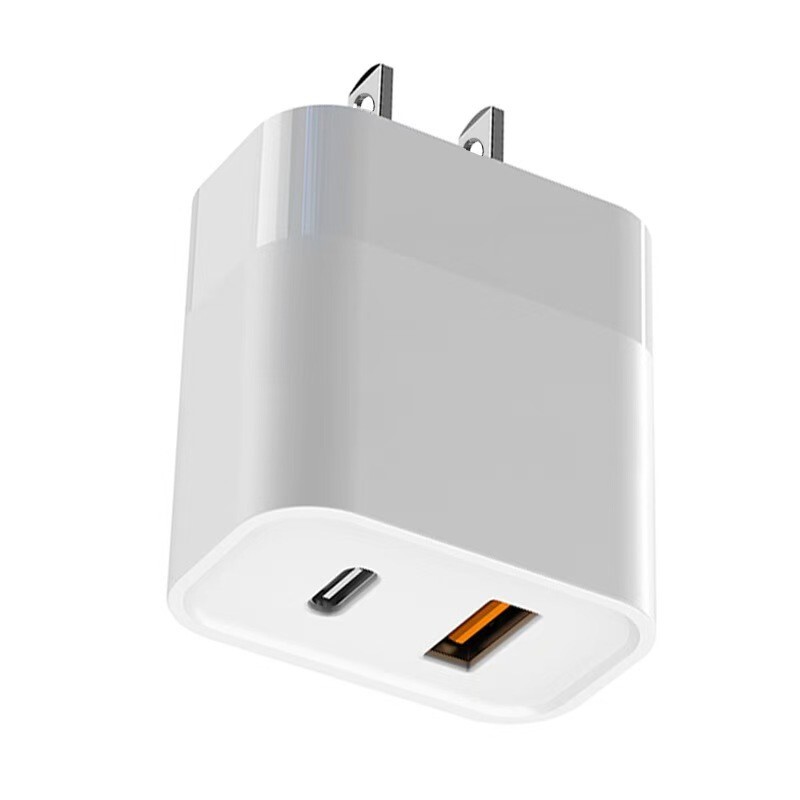 1 Pack 20W USB-C Mini Dual Port Wall Charger USB Fast Charging Block Power Cube
