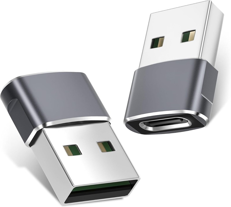 Basesailor USB to USB C Adapter 2 Pack for iPhone 17