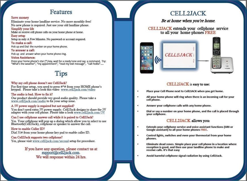 Cell Phone to Landline Adapter - Make & Receive Calls on Home Phone - Dock Conve gallery