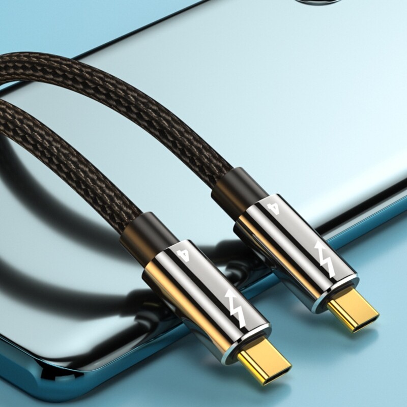 Braided USB Type C Extension Cable 40Gbps 8K@60Hz PD100W Fast Data Line gallery