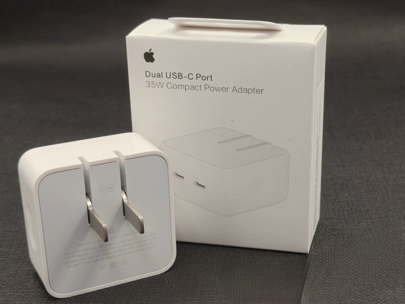 APPLE 35W USB-C DUAL POWER ADAPTER ORIGINAL. PART A2571 (RETAIL PACKAGED)