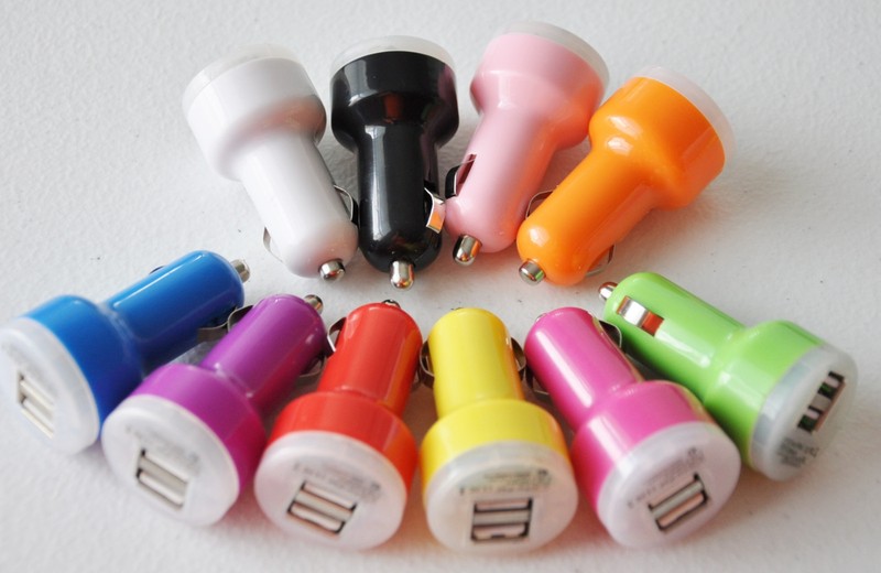 2A LED LIGHT dual USB A/C CAR CHARGER adapter power FOR apple iPhone X 8 7 6 5 4