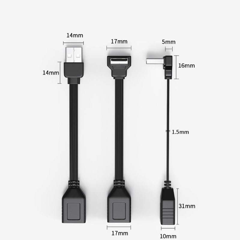 Adjustable USB 2.0 Extension Cord Male to Female Adapter for Various Devices gallery