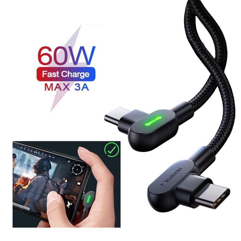 60W Super Fast Charging Cable USB-C To USB-C For iPhone 17 16 15 Pro Max/Samsung