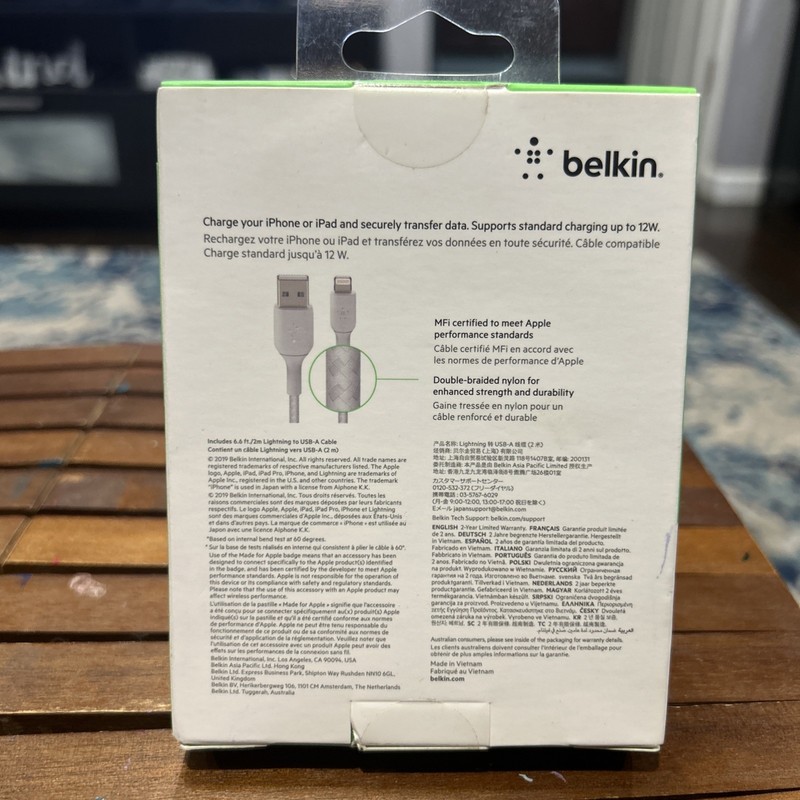Belkin CAA002bt2MWH 2m to USB-A Cable - White gallery