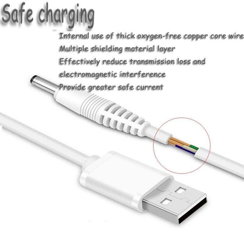 5v Dc Power Cord Usb To Dc 3.5mm X 1.35mm Barrel Jack Adapter Connector Charging gallery