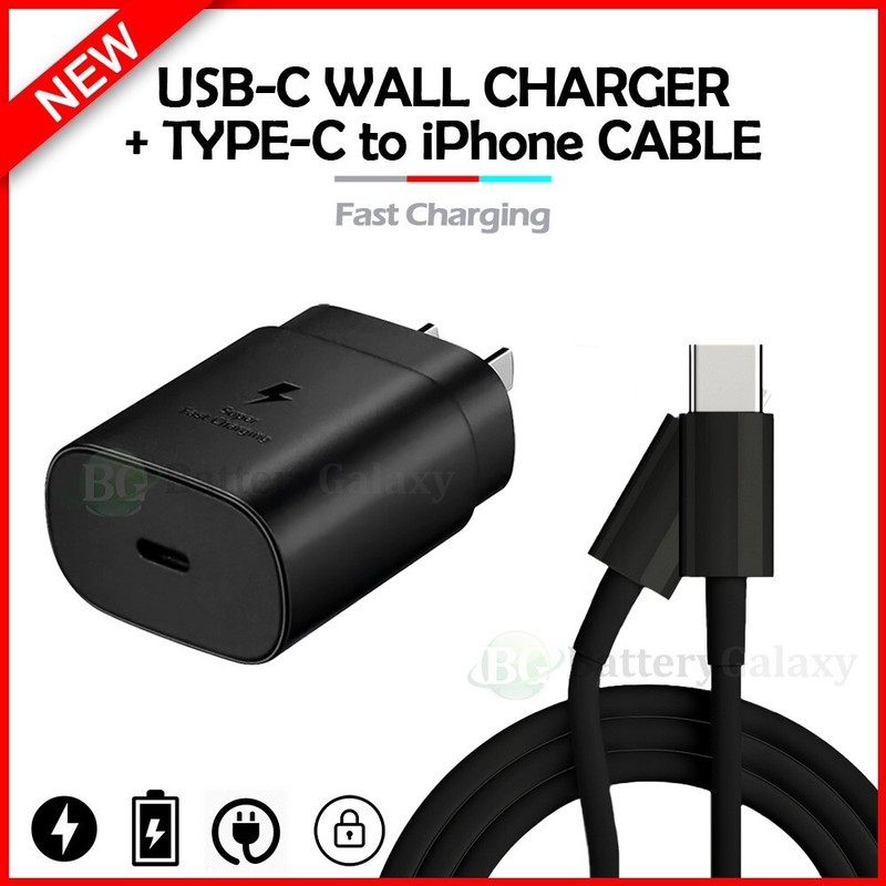 Quick 30W USB-C Wall Charger Adapter+USB Cable For iPhone 14 13 12 11 X 8 Plus