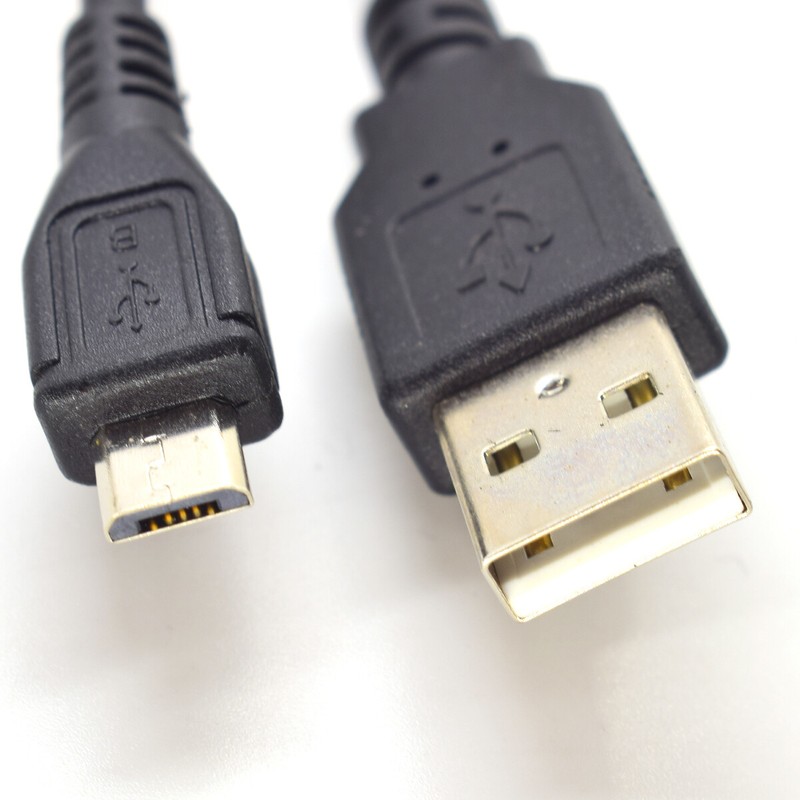 5pcs 1M/3.3ft USB 2.0 Male To Micro USB Male Connector Shield Cable Cord Black