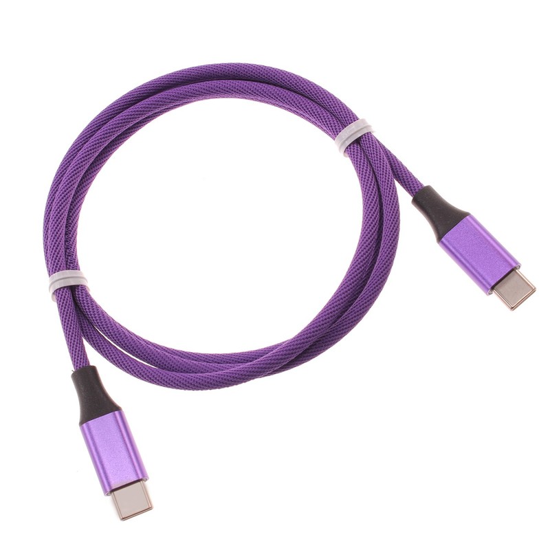 For Galaxy Tab S7/S9/S10/FE/Plus – Purple 3ft PD Cable Type-C to