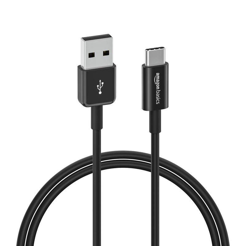Amazon Basics USB C to USB A 2.0 Fast Charger Cable 480Mbps Data Transfer Speed