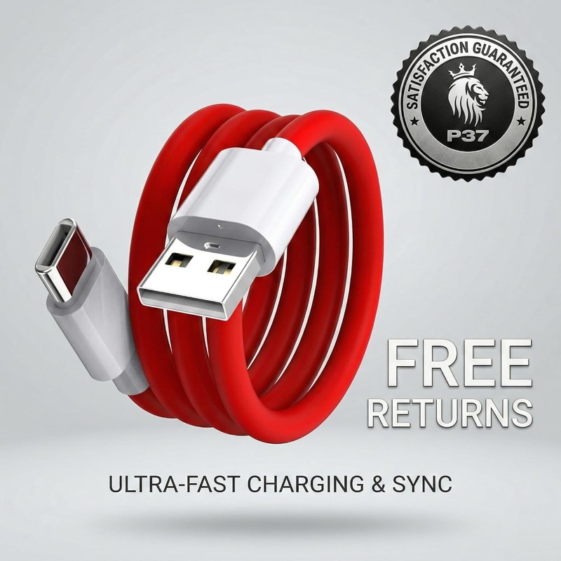 100 W SUPERVOOC USB‑C Cable 1 m Ultra‑Fast Charging Cable for Oppo Reno 7 5G ... gallery