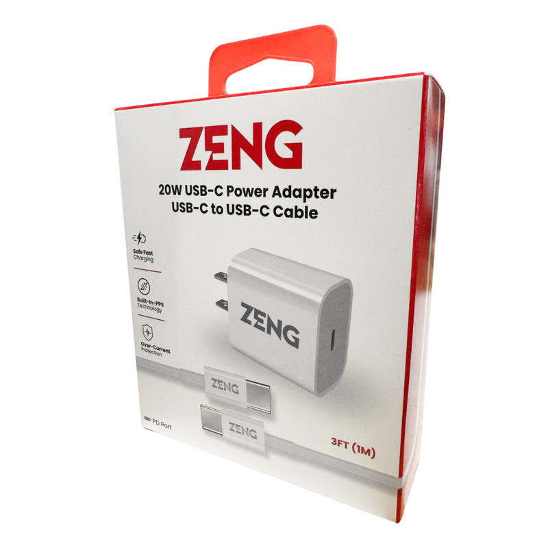 Zeng 20W USB-C Power Adapter & USB-C to USB-C Cable gallery