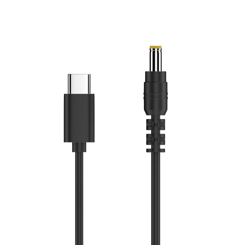Power Cable USB C to 12V DC 5.5mm x 2.1mm 12V 3A PD65W 4.9 ft for Router Fan